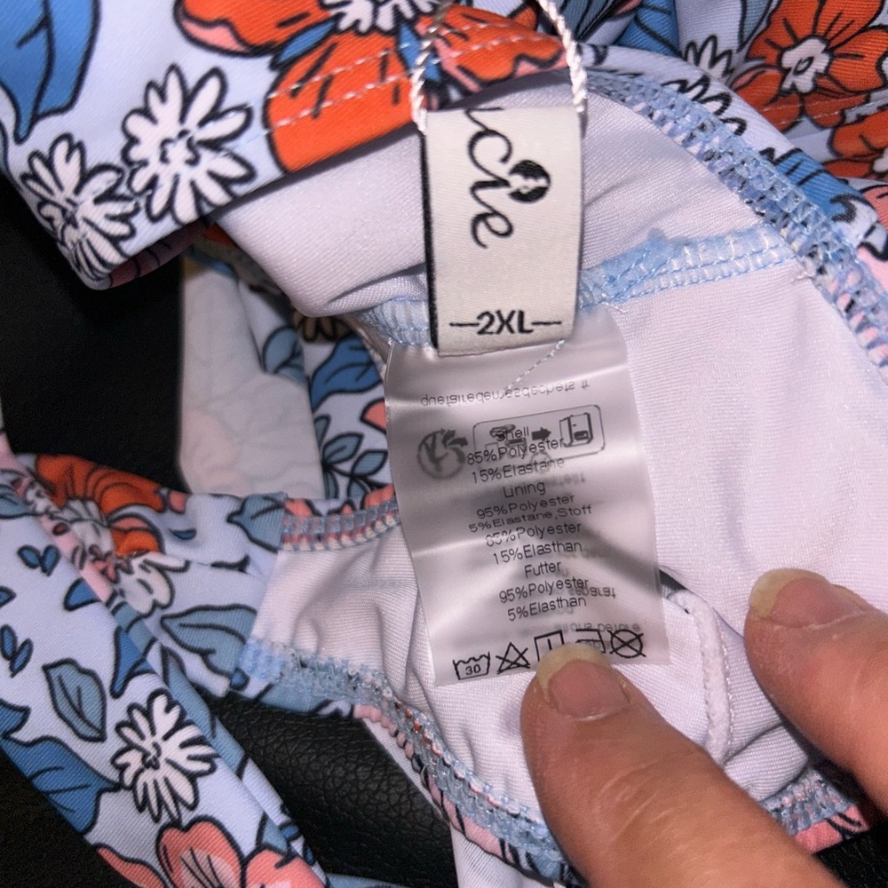 NWT! Floral Maternity Swim Dress - Picture 5 of 8